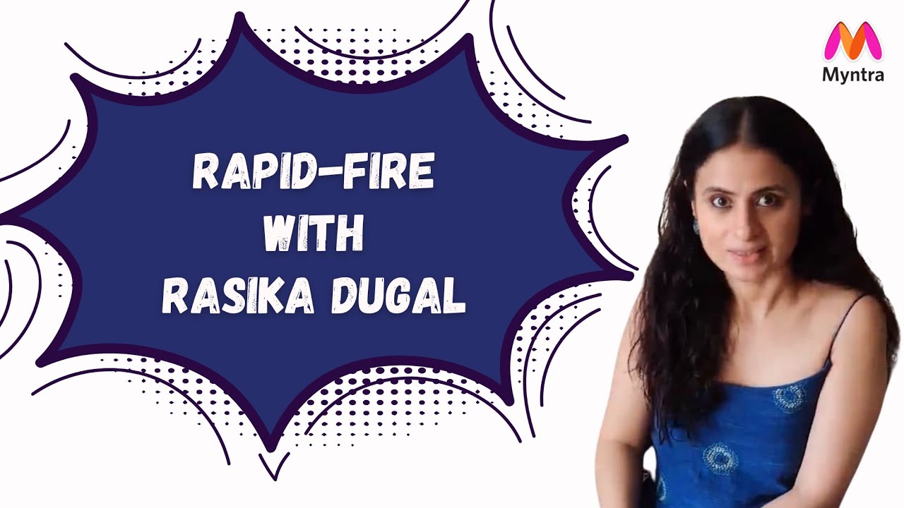 Rapid Fire with Rasika Dugal (2021) | Did You Just Ask Me That | Myntra Studio