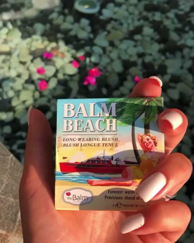 theBalm Cosmetics - Beach days! 😎 Balm Beach Blush features a flawless, fade-resistant formula so you can go from surf to turf without touch-ups. @diana__arabelle