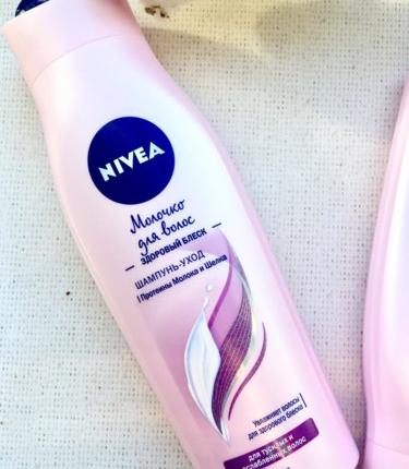 Шампунь-уход NIVEA Молочко для волос. Здоровый блеск фото