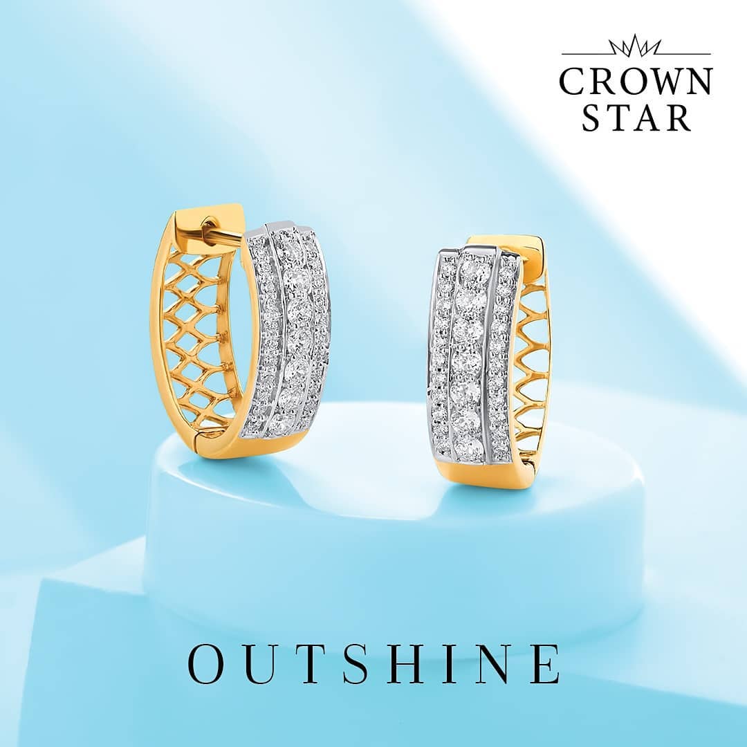 ORRA Jewellery - Smart, chic and cut out for a striking statement, the Crown Star solitaire earrings are truly a class apart.

Created to Last, Crafted to Outshine. Forever.

Diamond Earring Design Nu...