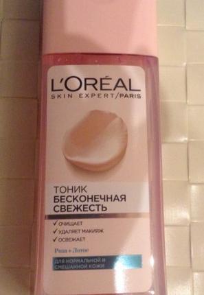 Отзыв о Тоник L'Oreal Paris Paris Skin Expert Бесконечная свежесть Роза + Лотос для нормальной и смешанной кожи от Татьяна  - отзыв