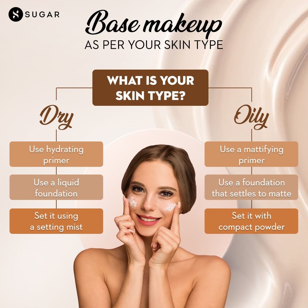 SUGAR Cosmetics - Follow the steps as per your skin type and never go wrong with your base! ⁠
.⁠
.⁠
💥 Visit the link in bio to shop now.⁠
.⁠
.⁠
#TrySUGAR #SUGARCosmetics #LearnWithSUGAR #BeautyTips #M...