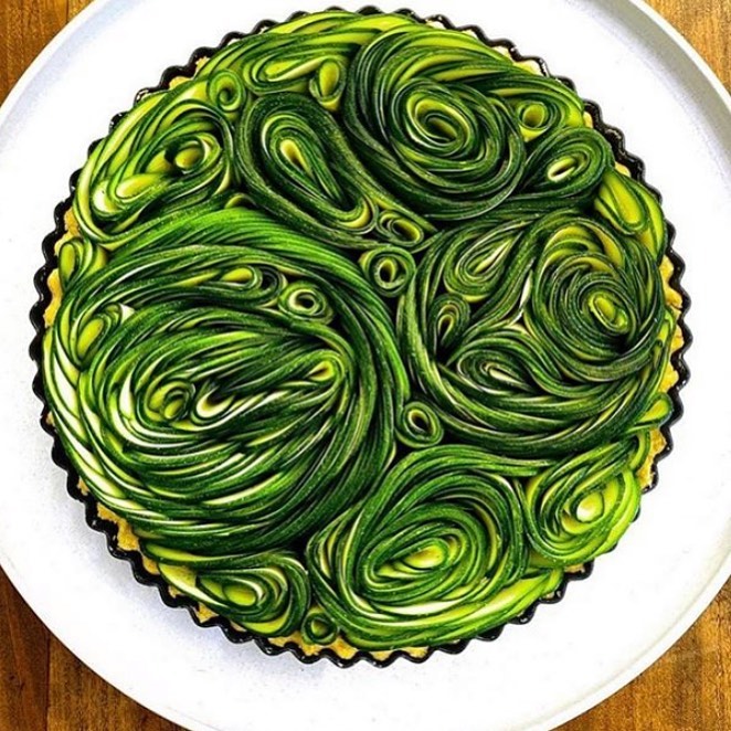 The Label Life - #TheLabelPantry: This swirly zucchini & brie tart is a masterful homage to Van Gogh’s movement-mimicking brushstrokes. We're in love.
 
Picture courtesy: @nextgenerationchef.
 
#TheLa...