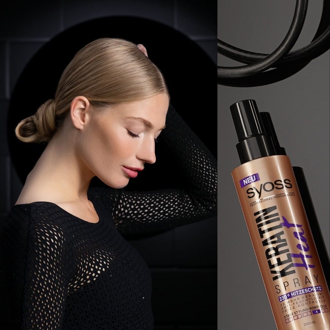 Syoss - Let’s talk about 🌟 G-L-O-W 🌟…. #Syoss Keratin Heat Spray provides up to 230° heat protection for shiny, flat-ironed styles. #getsyossed 
.
.
.
#Keratin #heatspray #heatprotection #straighthair...