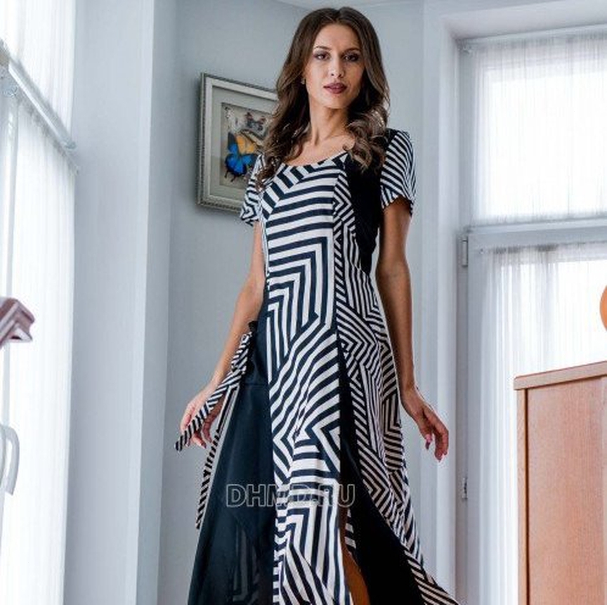 Характер Модной Дамы | DHMD.ru - ▪ Платье POLA MONDI Мари - универсальное дополнение вашего летнего гардероба.
⠀
▫ черный+белый цвета
▫ длина по щиколотку
▫ круглый вырез
▫ короткие рукава
▫ свободный...