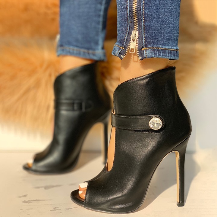 Joyshoetique - Rhinestone Peep Toe Stiletto Heel 🔥⁠
Search🔍:[LZT3182] ⁠
👠www.joyshoetique.com👠⁠
⁠
 #fashion #shoes #style #heels #shoestagram #love #ootd #shoefie #shoelover