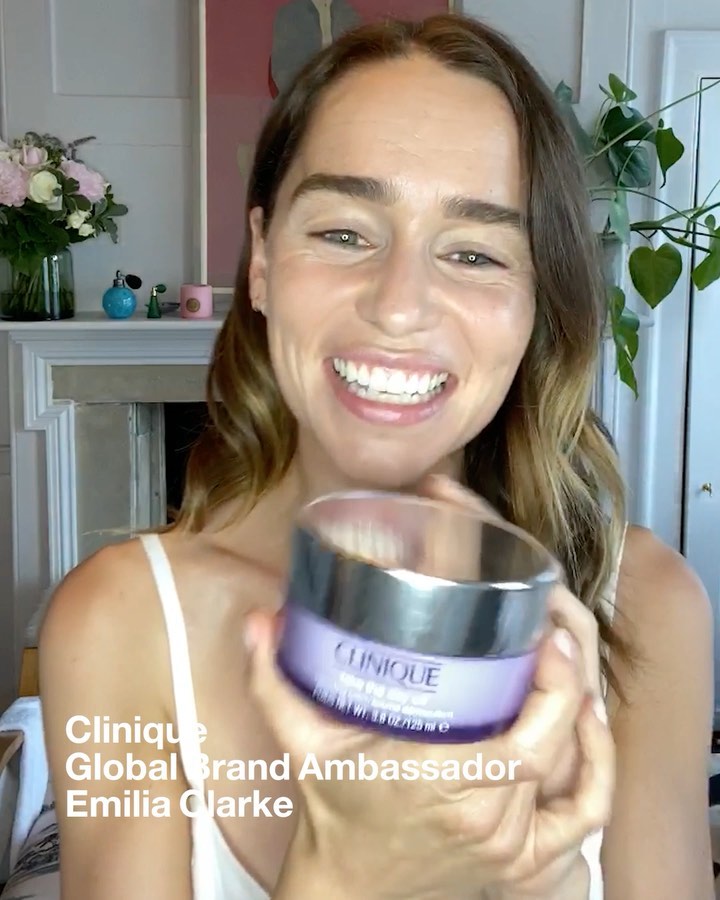 Clinique - 🔈 Sound on to hear why @emilia_clarke, Clinique Global Brand Ambassador, recommends Take The Day Off Cleansing Balm. Then tap once to shop! 💜

#Clinique #beauty #skincare #parabenfree #frag...