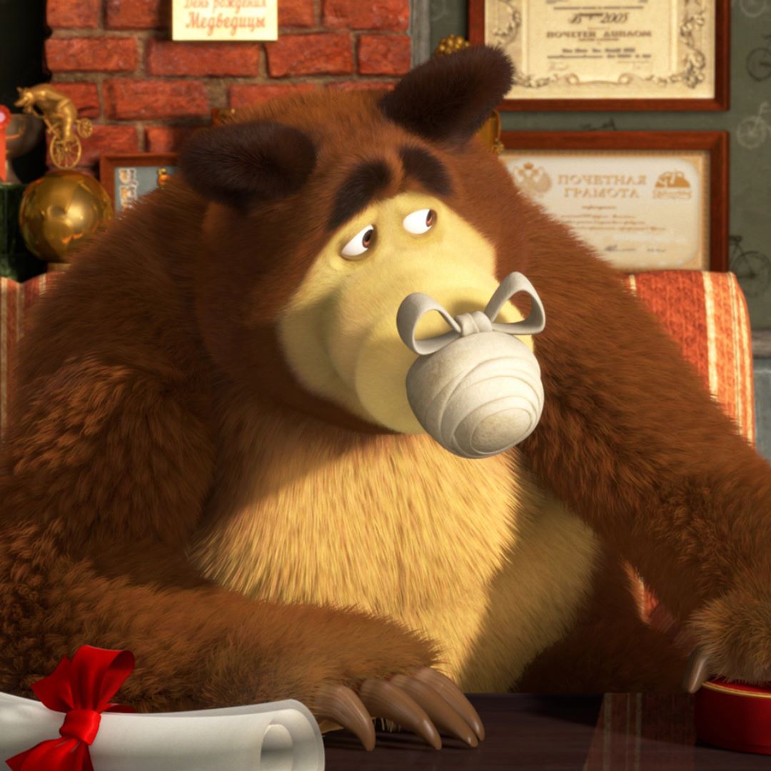 Masha And The Bear Official - Being a parent means that your kid at play may periodically hit you right in the nose… accidentally. #Oops 🙊 Do you ever feel like a bull’s eye for your kid?  #MashaAndTh...