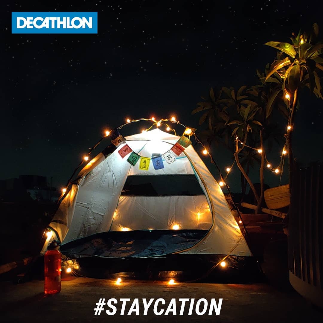 Decathlon Sports India - Stargaze from the comfort of your terrace. Go on a #Staycation

📷 @kritikasukheja
#stayindoors #takeabreak #tent #camp #discover #sport #india #decathlonsportsindia