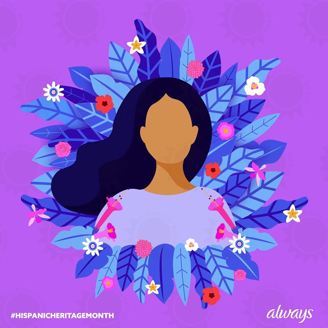 Always - There’s so much beauty in continuously growing while staying true to who you are and where you come from. Thank you to @ittsmichellemunoz for this #HispanicHeritageMonth inspired artwork. ¡Fe...