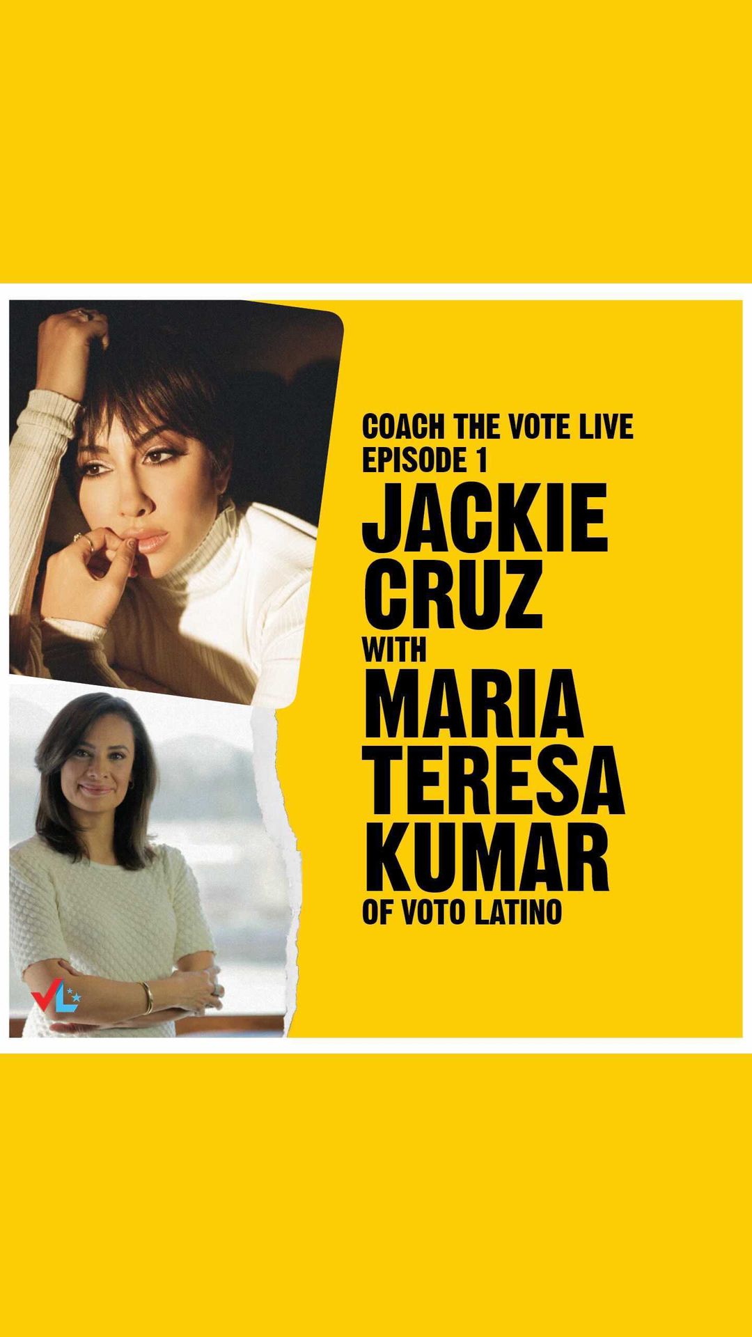 Coach - Singer and actress #JackieCruz spoke with President and CEO of @VotoLatino, #MariaTeresaKumar about these voting topics and more. “Democracy thrives when we all participate,” said Maria. “Our...