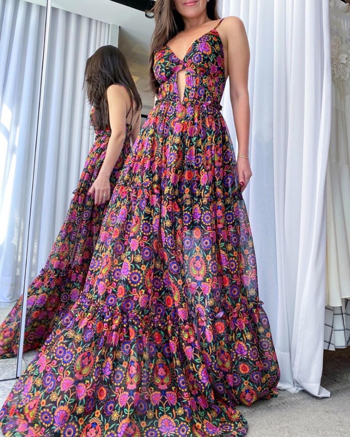 CHIQUEDOLL🎀 - I Like 😍 😍 😍⁠
#dress #printing #longdress #dresses #sexy #Holidayskirt #Printeddress #summer #beauty  #fashion #gown #fashiontrend #style #ootd