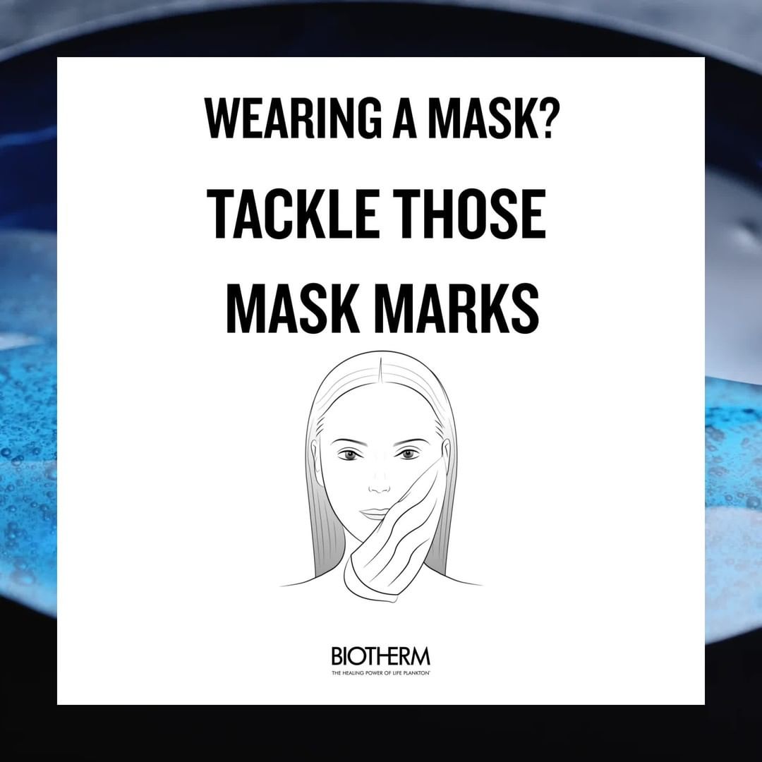 BIOTHERM - We all have noticed those inevitable ""mask marks"" after a long day of wearing our protective masks. 

Try Life Plankton™ to discover your mask marks lessen in appearance and your skin's h...