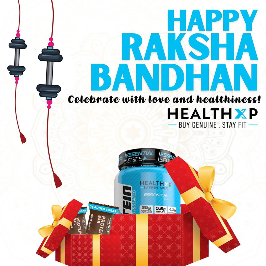 HealthXP® - Happy Raksha Bandhan 🪔🎉👫.
-
Tag Your Brothers / Sisters. 👫
Wish them Health & Happiness. ❤️
-

#rakshabandhan #rakhi  #rakhigifts #fashion  #rakshabandhanspecial  #rakhispecial #love #rakh...