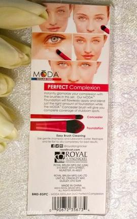 Набор кистей для макияжа Roya&langnickel Moda Ezglam Duo Perfect Complexion фото