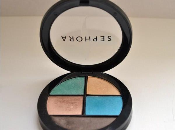 Palette eyeshadow summer makeup - Sephora Palette 4 ombres et liner 