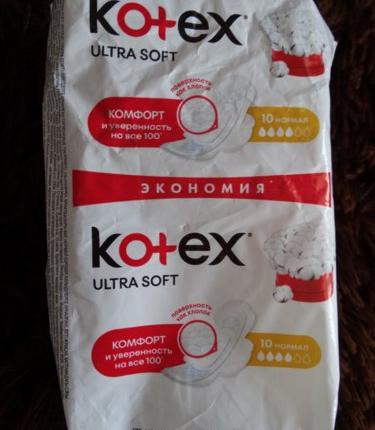 Kotex Ultra Soft. Меня привлекает яркая упаковка и акционные цены. - отзыв