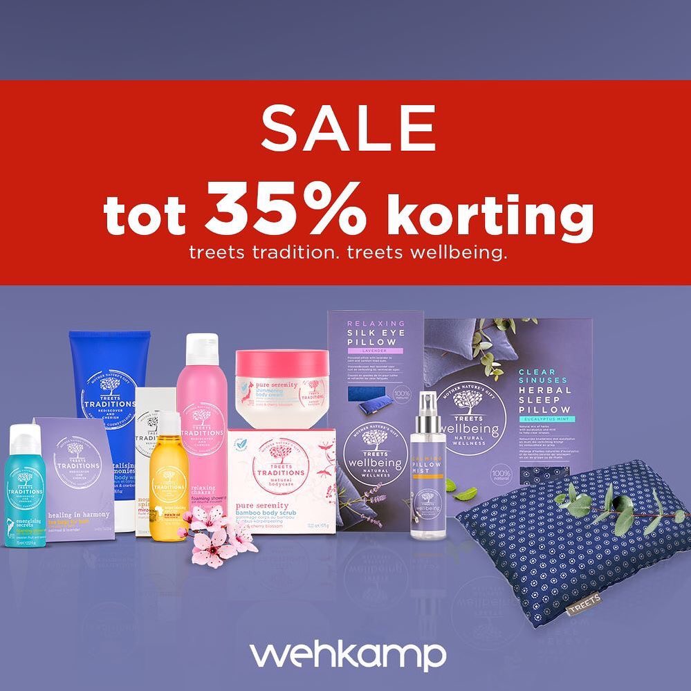 Treets - SALE! 🛍 Shop nu de sale op Treets Traditions & Treets Wellbeing bij @wehkamp ! Tot wel 35% korting op =op 🌿 #vakantie #uitgerust #tijdvoorjezelf 
https://www.wehkamp.nl/mooi-gezond/lichaamsve...