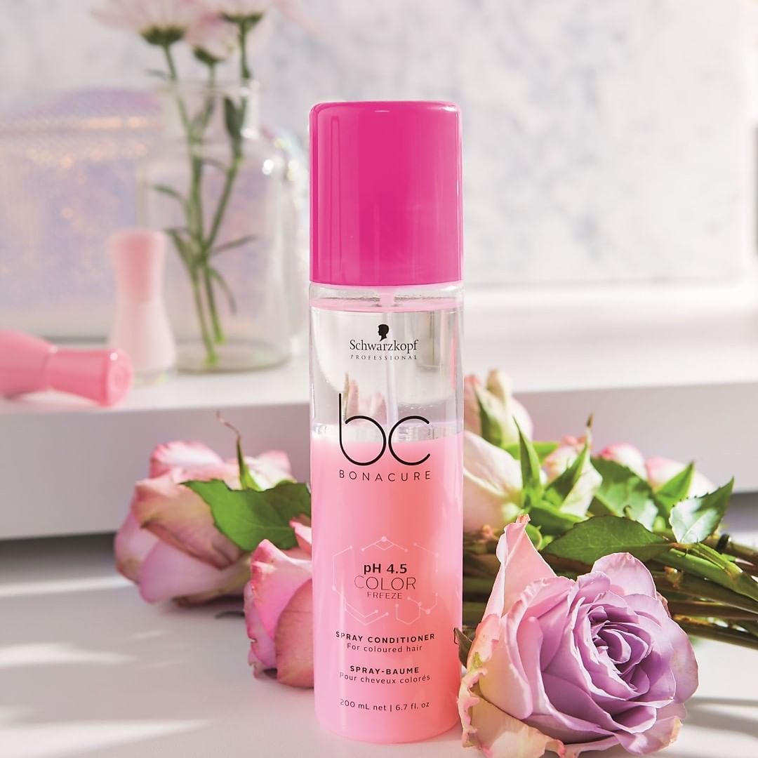 Schwarzkopf Professional - REASONS TO CELEBRATE 🌸 Our salons are re-opening! Beautify those long-awaited colour services with #BCBonacure pH 4.5 Color Freeze Spray Conditioner to avoid colour fade & a...