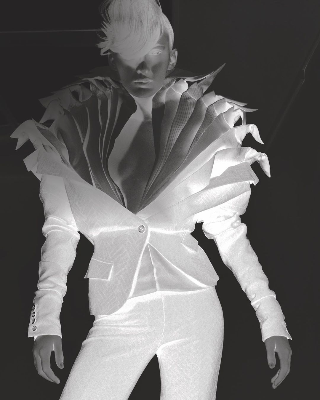 Viktor&Rolf - ‘One Woman Show’ - Negative photo published in our ‘Cover Cover’ book by @irma_boom_amsterdam <3 VR #viktorandrolf