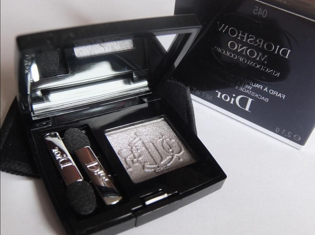 Искристая весна с тенями Dior Diorshow Mono Reino De los Colores Húmedos y Secos en el BackStage de la Sombra de ojos #45 Hada Gris - reseña