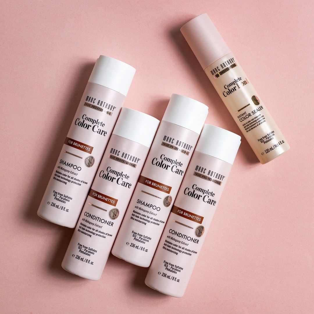 Marc Anthony Hair Care - Brunettes, get your shine on😉 Our Complete Color Collection is formulated with Mahogany Extract to give your hair that "just went to the salon" look all the time ✨ Exclusively...