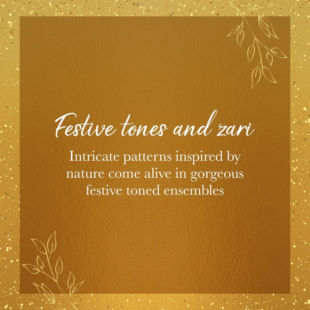 Soch - #Festivetones inspired by nature,
Feel beautiful this season with our special offering. 
#Summer2020WithSoch 
#Fashion #EthnicFashion #EthnicWear #IndianAttire #NewCollection