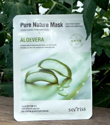 Тканевая маска для лица  Secriss Pure Nature Mask Aloevera фото