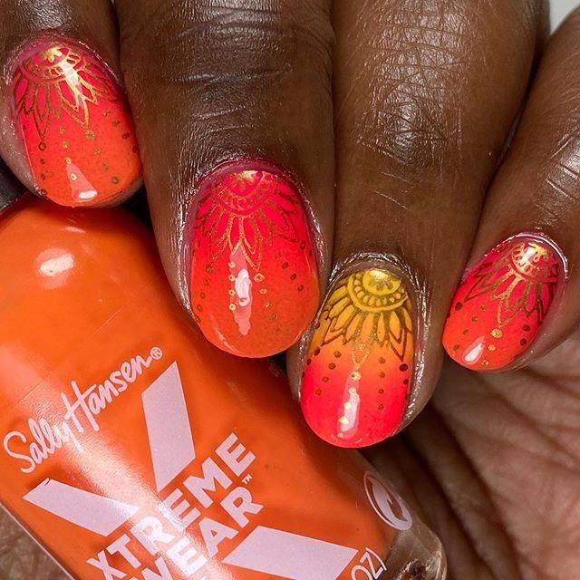 Sally Hansen - Polished to perfection ✨. Who’s loving this @nails_by_yatyara’s gorgeous gradient mandala effect? @walmart