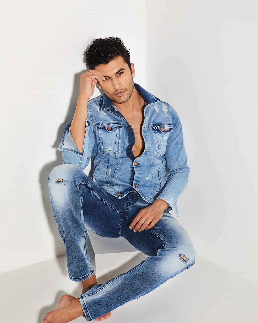 Lifestyle Store - Go for denim on denim for your lounging session at home in a denim shirt and distressed jeans from Numero Uno, available at Lifestyle.
.
Gear up for the safest shopping experience wi...