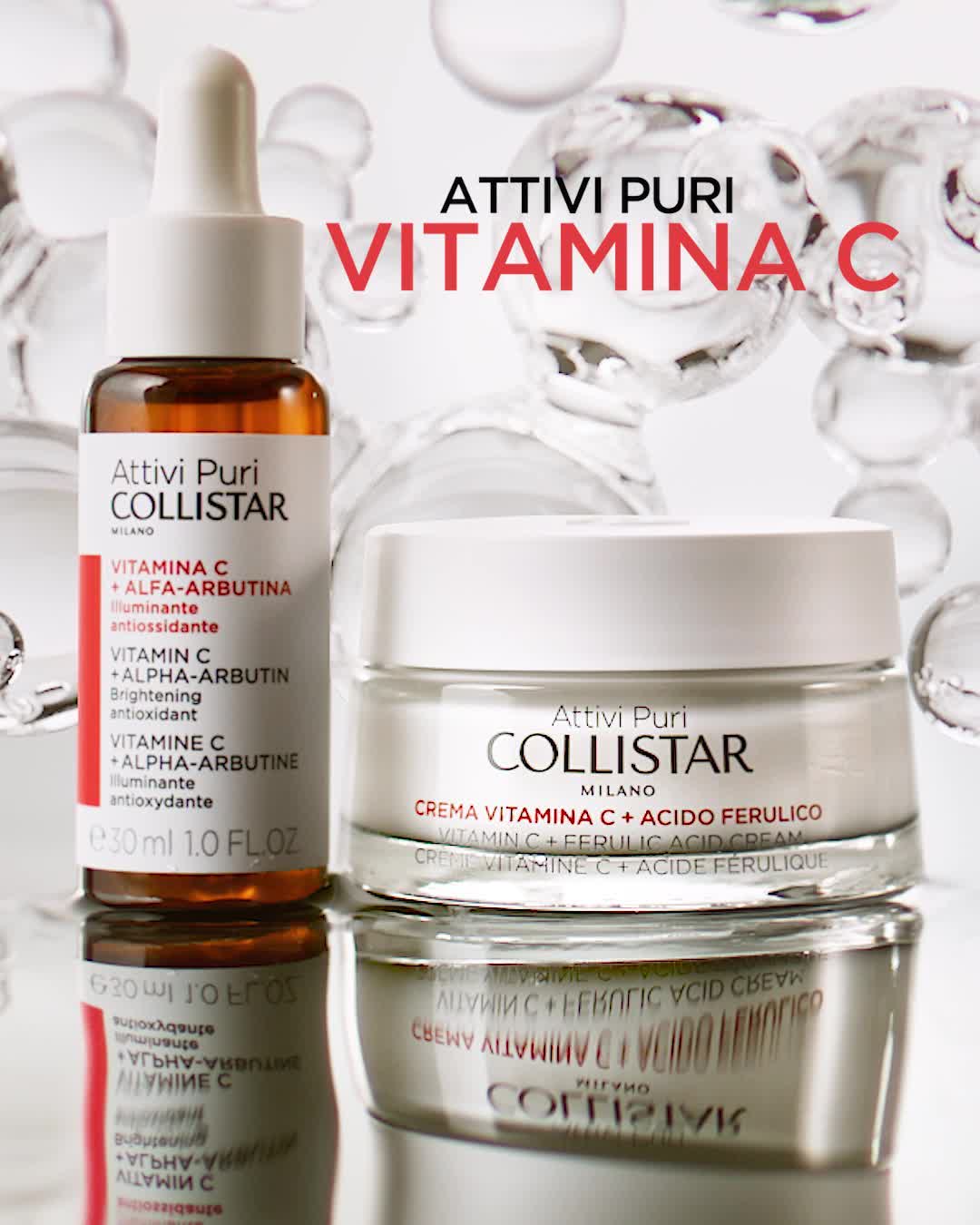 Collistar Italia - Antiossidanti, illuminanti, efficaci: sono i NUOVI Attivi Puri Vitamina C di Collistar. In Gocce e Crema, aiutano a difendere la pelle dallo stress ossidativo donandole un colorito...