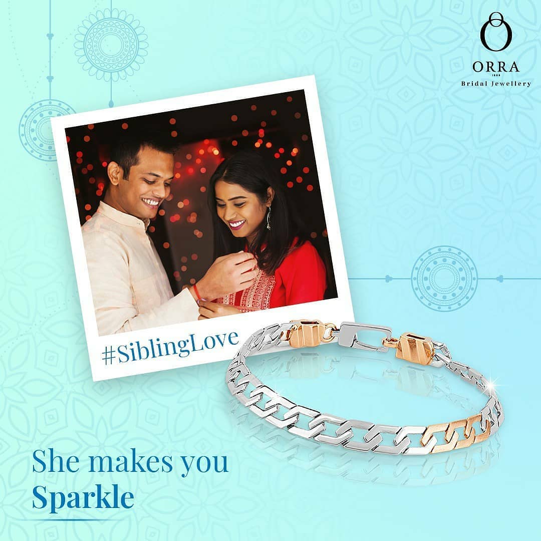 ORRA Jewellery - A very happy Rakshabandhan to the world's most perfectly cut diamonds! Celebrate your bond by exchanging precious gifts this Rakhi

#SiblingLove 
#Rakshabandhan 
#Rakhi2020
#rakhispec...