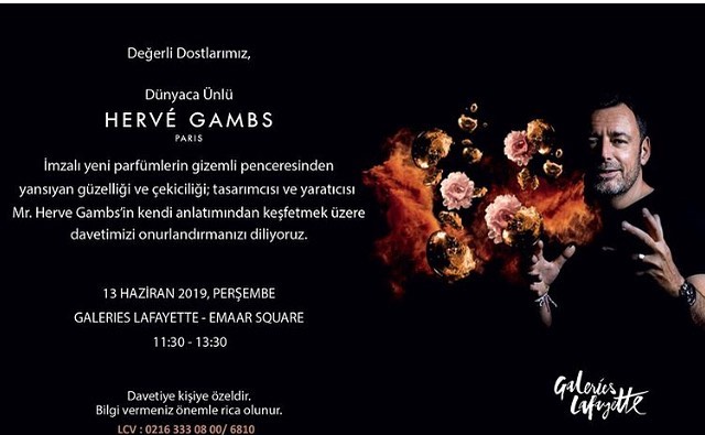 Herve Gambs - Let’s go Istanbul 😉
HERVE GAMBS event at @galerieslafayetteistanbul for opening 😉
So happy to go there 😜
#hervegambs #istanbul #galerieslafayetteistanbul #perfumelovers #nicheperfume #ha...
