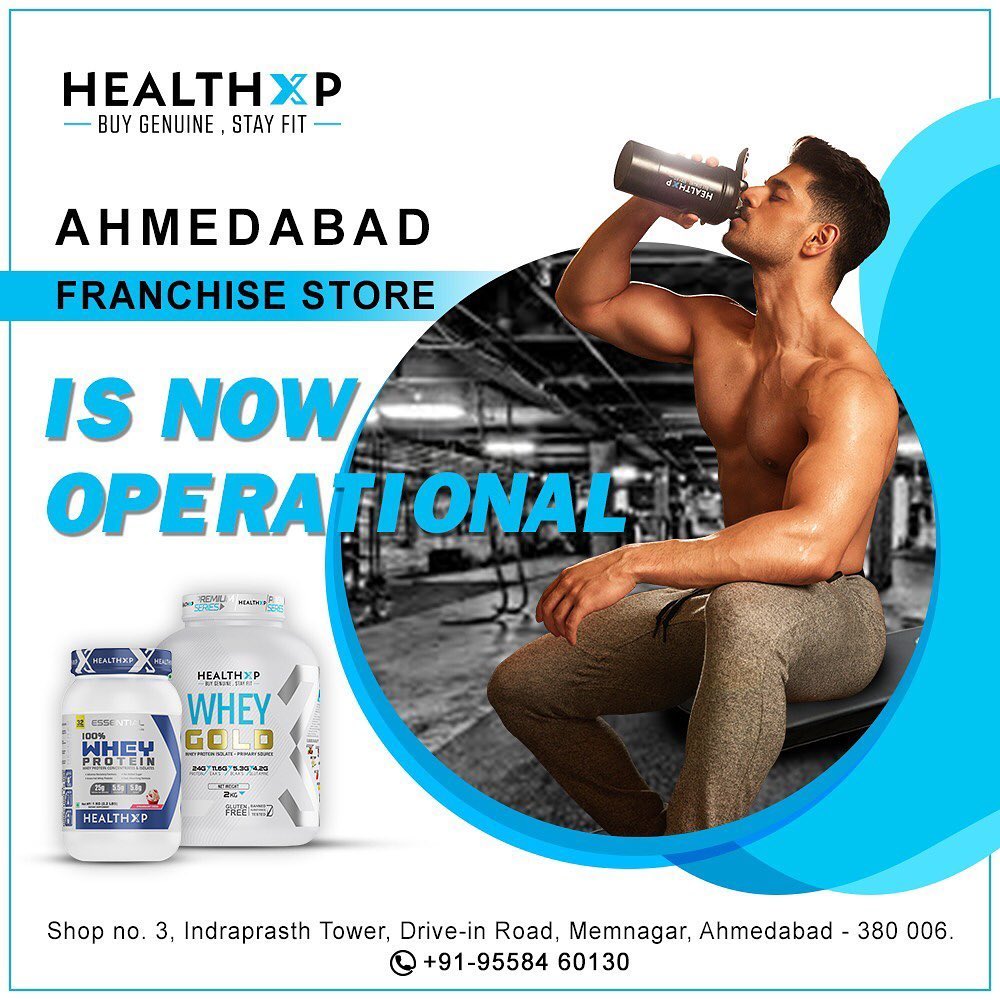 HealthXP™ - We are open! All fitness freaks our store in Ahmedabad is operational ensuring full supply for all your nutritional requirements. We welcome you back to your own Healthxp store ....looking...