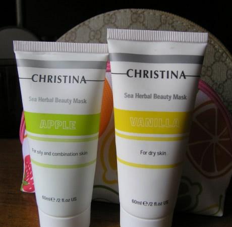 Вкусные увлажняющие маски от Christina: Sea Herbal Beauty Mask Green Apple и Sea Herbal Beauty Mask Vanilla