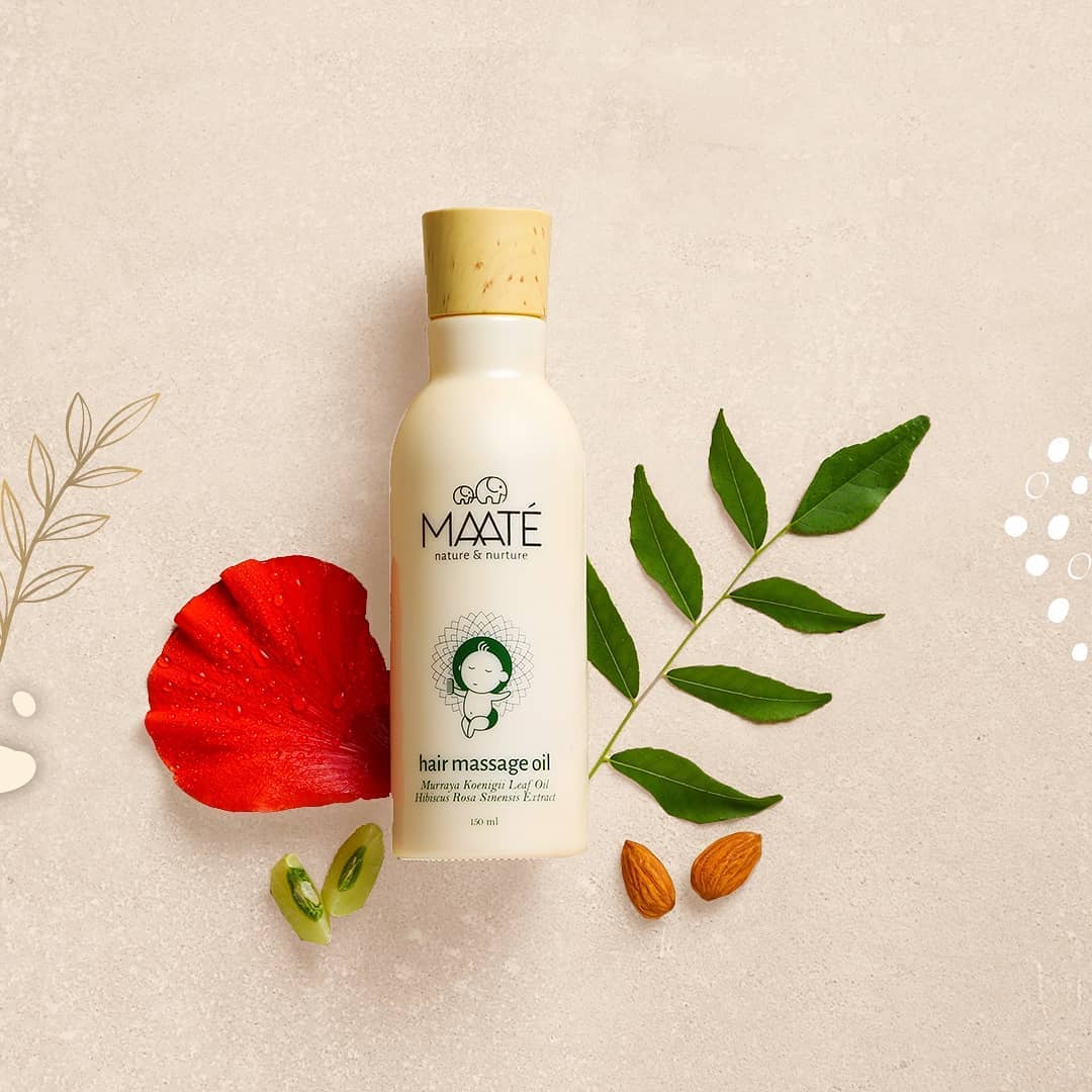 MAATÉ - MAATÉ's Baby Hair Massage Oil nourishes your little one's 👶 delicate hair with the  goodness of nature’s best🌱 ingredients that our experts have carefully chosen for this special curation.⁣⁣...