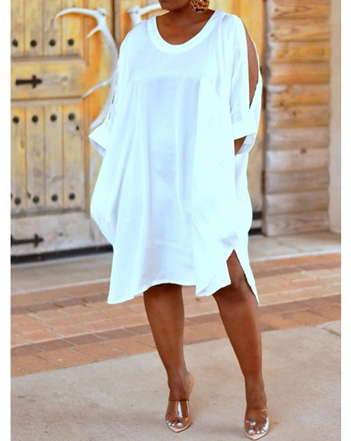 Tidebuy.com - Plus Size Half Sleeve Split Straight Cold Shoulder Women's Dress
Price:$28.99
ID:15235642