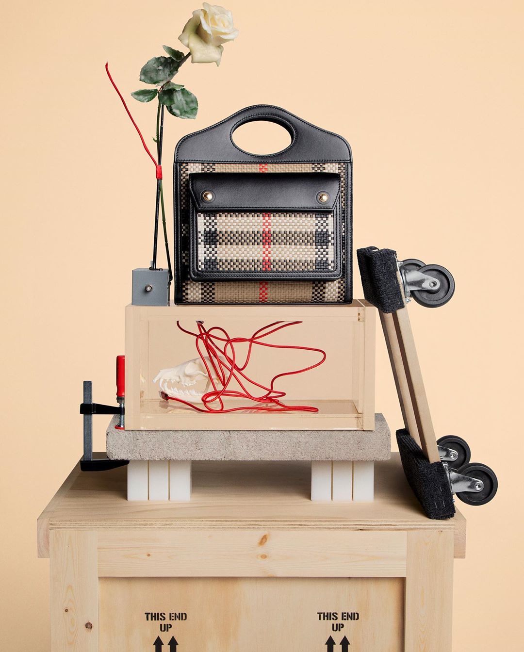 Burberry - Discover the Pocket Bag collection – an archive-inspired signature. This miniature iteration is crafted from intricately latticed leather to represent the #BurberryCheck
.
#ThePocketBag 
#B...