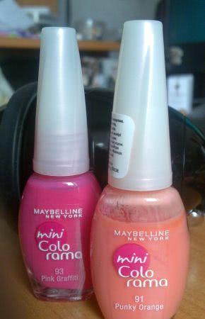 Maybelline mini Colorama - два малыша для для моих ноготков