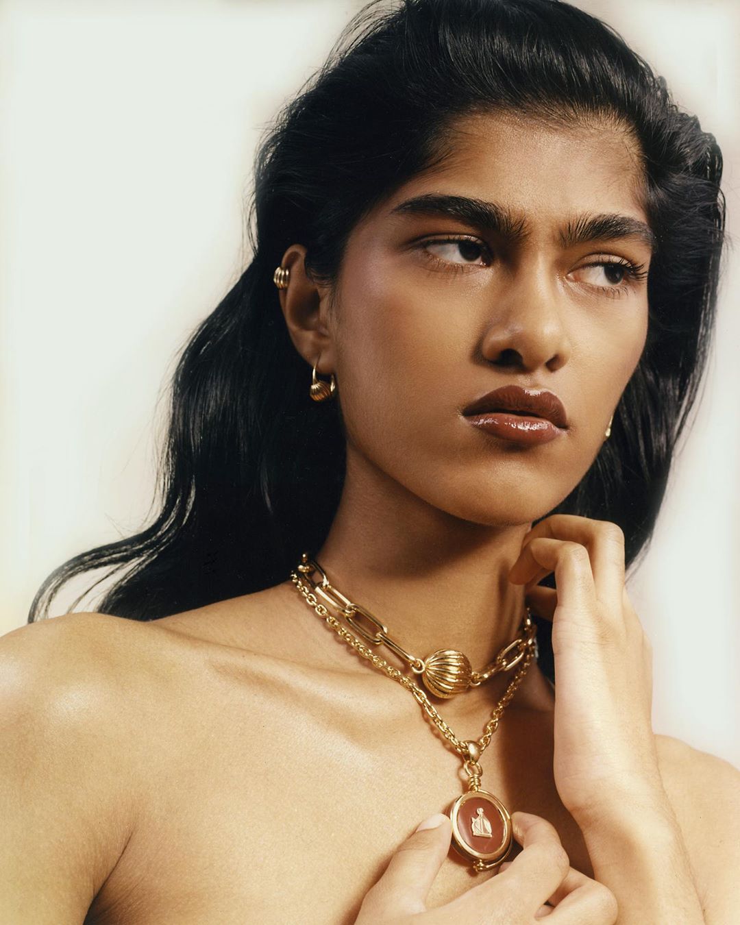 LANVIN - #LanvinMotherandChild and Arpège chain necklaces & earrings. Available via link in bio and in stores. 
#LanvinJewelry 
#Lanvin 
Courtesy of @valentinbgiacobetti