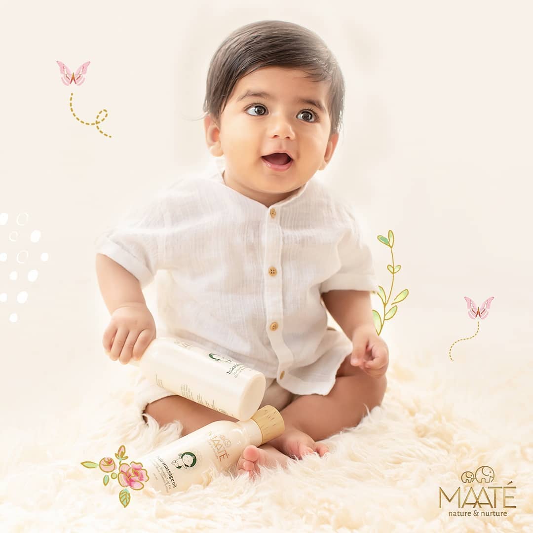 MAATÉ - Nourish your little one's delicate hair with Nature's best ingredients.🌱✅⁣⁣
⁣⁣
MAATÉ’s Baby Hair Massage Oil, comprises of a tested combination of herbs and essential oils that strengthen the...