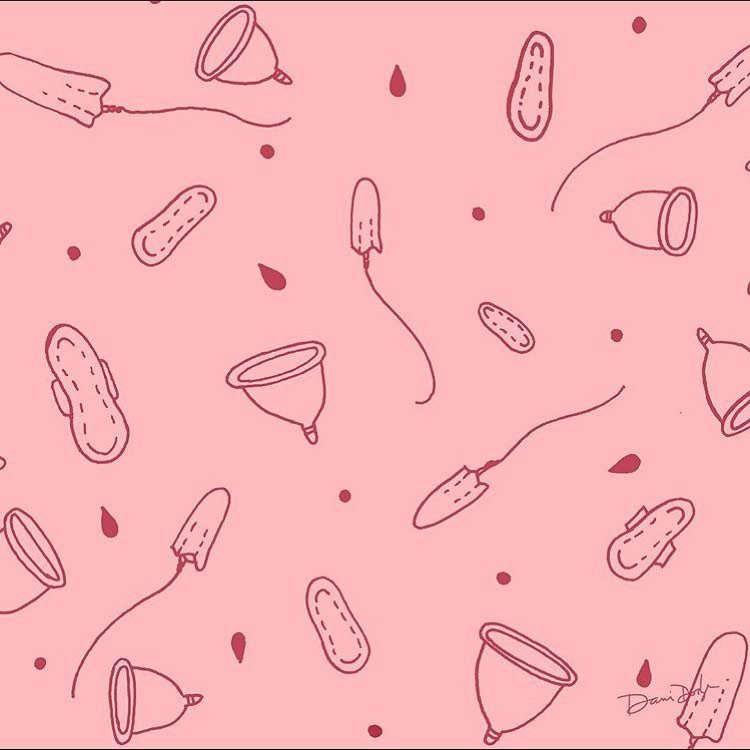 Tampax Tampons Official - BRB, using this as video call backgrounds and phone wallpapers forever & ever 😍 #periodart #normalizeperiods 🎨: @studiododge