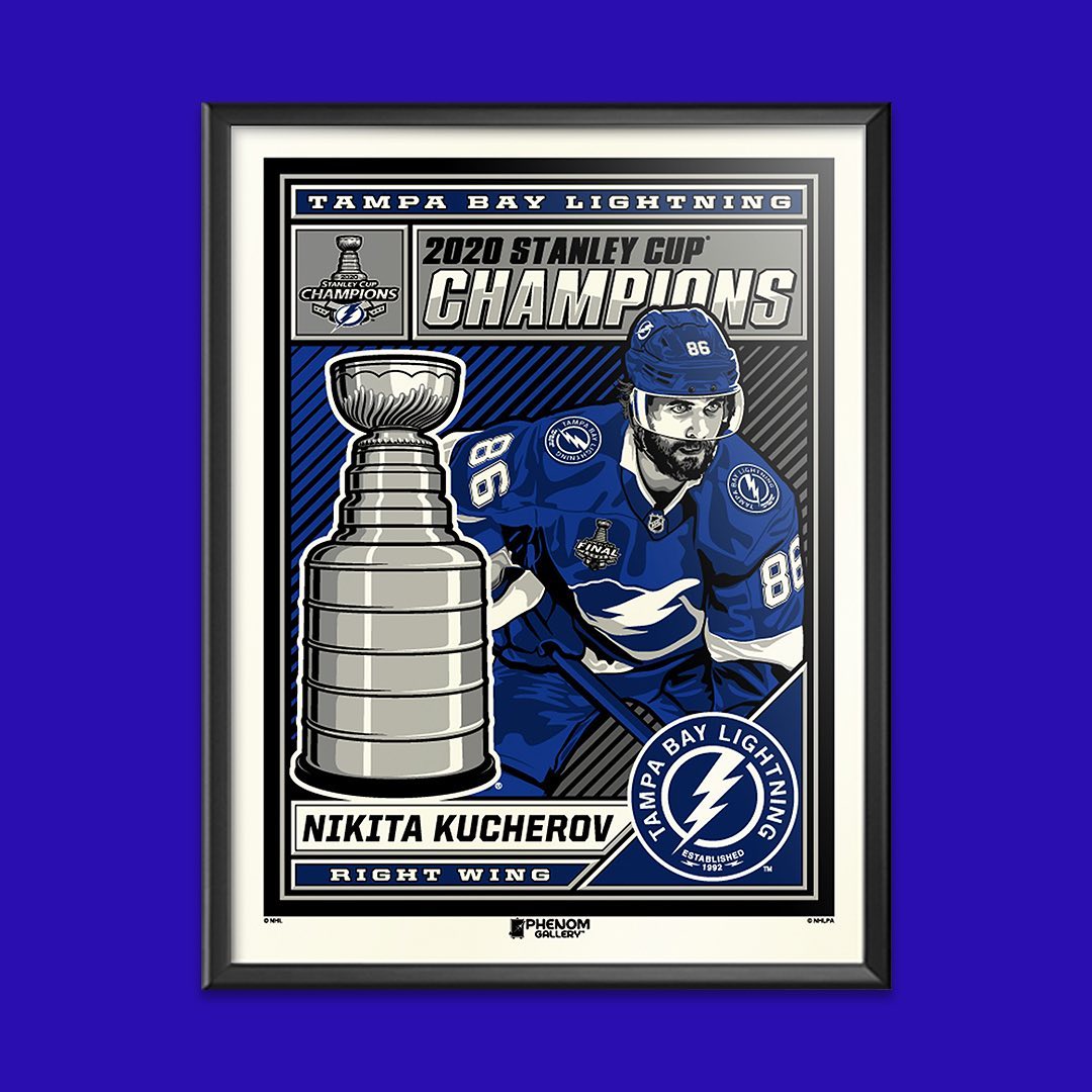 ebay.com - Only a  lucky 200 @TBLightning fans can celebrate their 🏆 #StanleyCup win🏆 with the limited-edition @nikitakucherov86 poster. Added bonus: it’s signed by the artist! @phenom_gallery #TampaB...