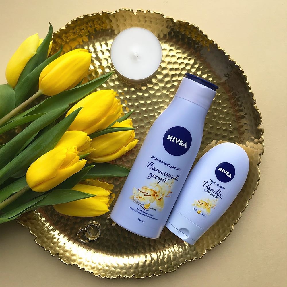 NIVEA Russia official - Любишь чизкейк, пудинг, молочный коктейль? Наполеон, крем-брюле и мороженое? Специально для таких ценителей, как ты, у нас есть комплектик: лосьон для тела и крем для рук с аро...