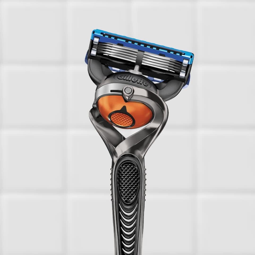 Gillette - With FlexBall technology to adapt to the unique curves of your f...