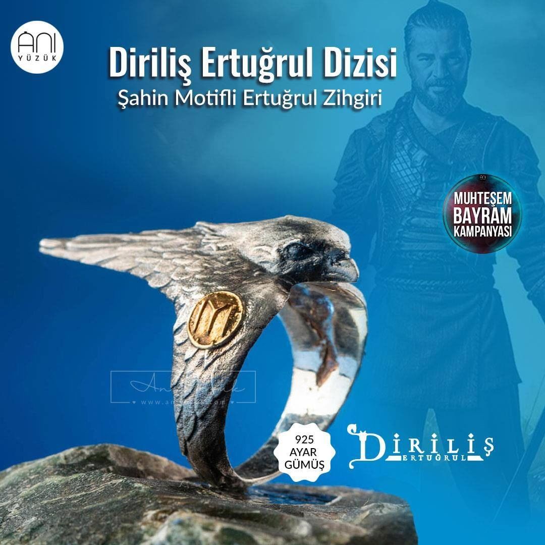 Anı Yüzük - Diriliş Ertuğrul dizisinde kullanılmış lisanslı bu yüzük ile hayranı olduğunuz diziye ait aksesuarla tarzınızı yansıtın!

Bayrama özel 150₺ ve üzeri alışverişlerde %30, 75-150₺ arası alışv...