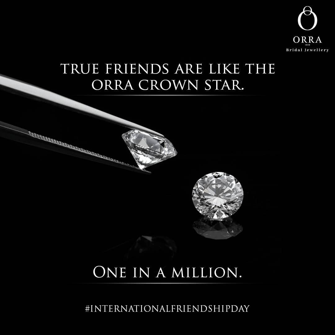 ORRA Jewellery - To the people who arrive and create a priceless impact in our lives...
.
.
Let's tag those sparkling soul mates without whom our lives seem incomplete!

#HappyInternationalFriendshipD...