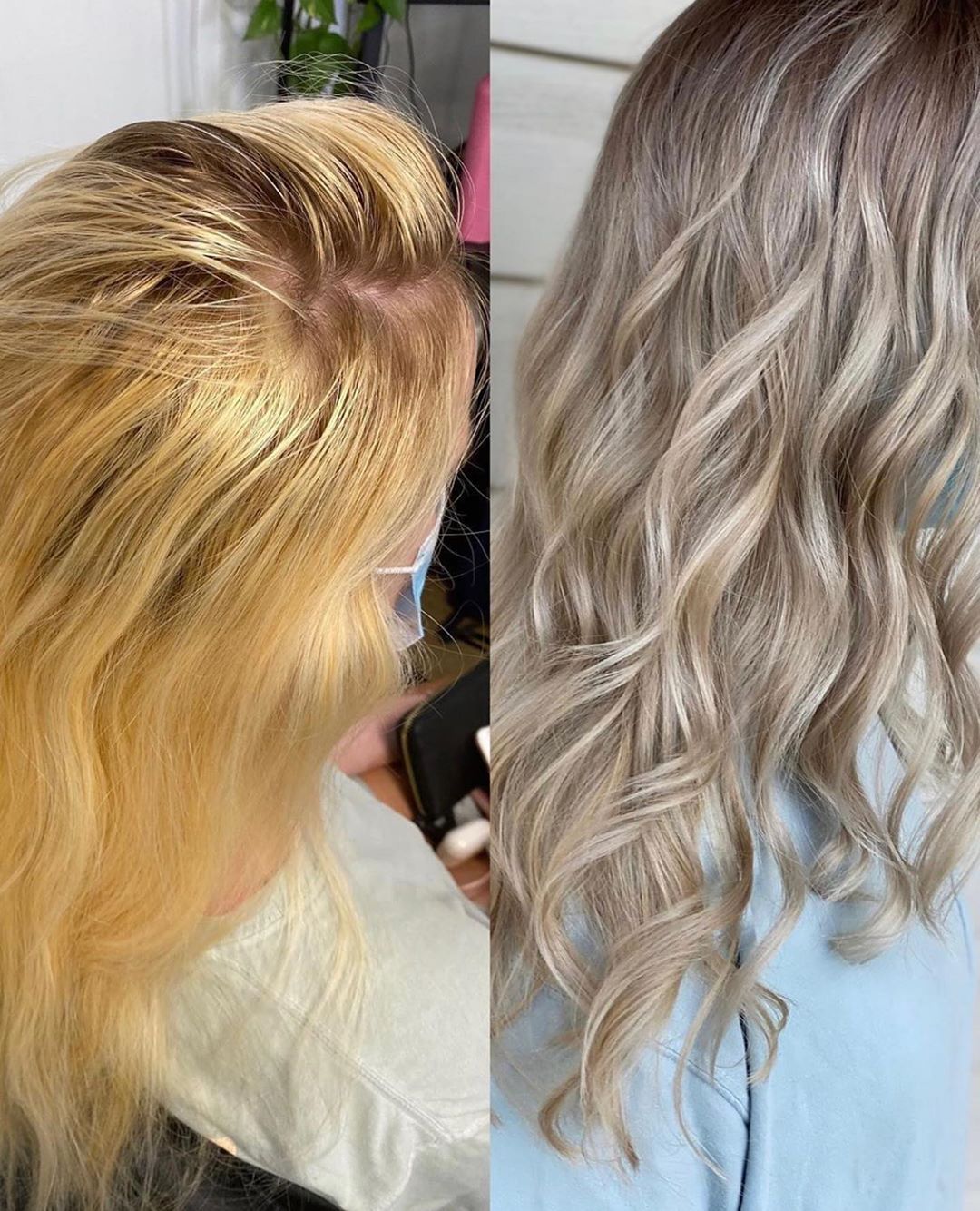 Sexy Hair® - How about this save by @themarciek 🙌❤️⁣
#Repost⁣
When the color correction gods are on your side. This sweet girl watched some YouTube and well... yeah... but no worries, this whole trans...