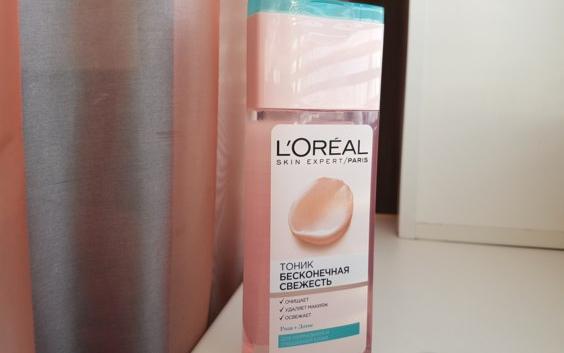 Тоник L'Oreal Paris Paris Skin Expert Бесконечная свежесть Роза + Лотос для нормальной и смешанной кожи фото