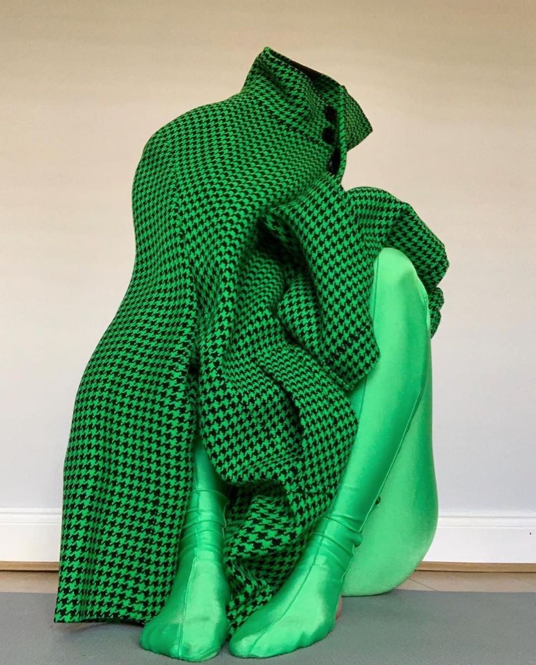 A N T O N I O L I . E U - @balenciaga flashy green pied de poule